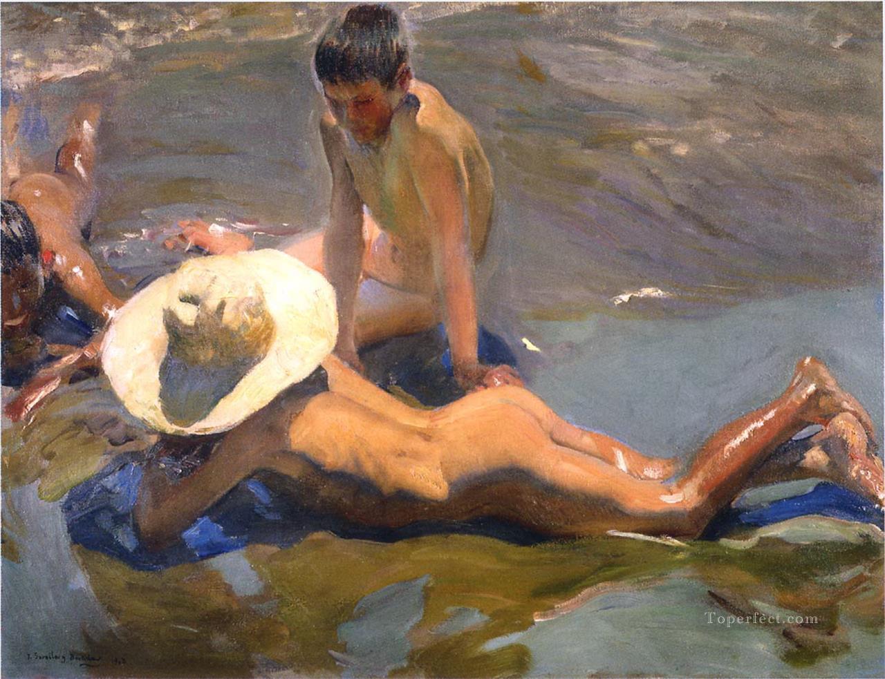 boys on the beach 1908 Oil Paintings